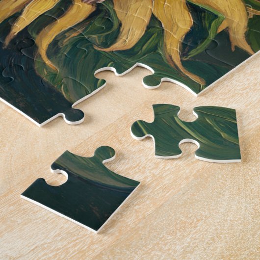 Schöner Schlaf am Sonnenblumen Puzzle (Seite)