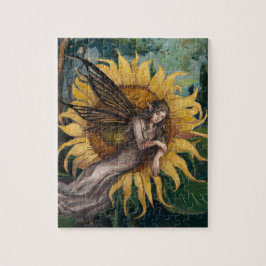Schöner Schlaf am Sonnenblumen Puzzle