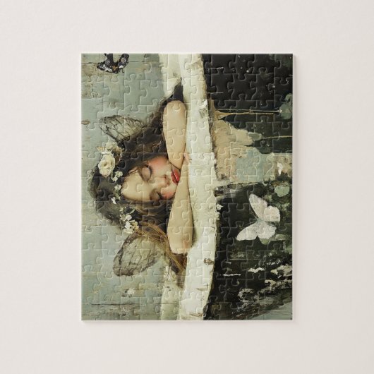 Schöner Schlaf im Vintagen Bad Puzzle (Vertikal)