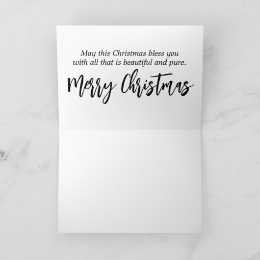 Schöner Schlafengel Feiertagskarte (Innenseite)