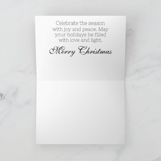 Schöner Schlafengel Feiertagskarte (Innenseite)