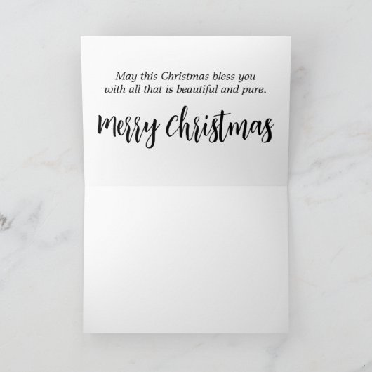 Schöner Schlafengel Feiertagskarte (Innenseite)