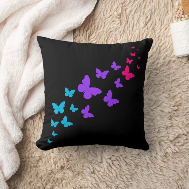 Schöner Schmetterling Androgynous Pride Design Kissen (Decke)