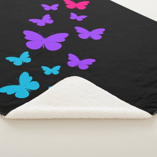 Schöner Schmetterling Androgynous Pride Design Sherpadecke (3/4)