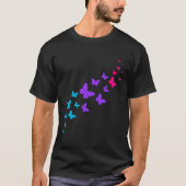 Schöner Schmetterling Androgynous Pride Design T-Shirt (Vorderseite)