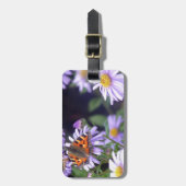 Schöner Schmetterling auf Blume Gepäckanhänger (Vorderseite vertikal)
