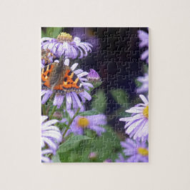 Schöner Schmetterling auf Blume Puzzle