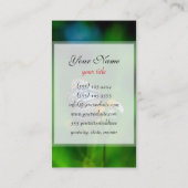 Schöner Schmetterling auf einer Blume Visitenkarte (Rückseite)