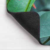 Schöner Schmetterling auf rosa Blume Mousepad (Ecke)