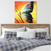 Schöner Schmetterling bei Sonnenaufgang Leinwanddruck (Insitu (Schlafzimmer))