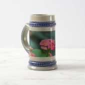 Schöner Schmetterling Bierglas (Vorderseite Links)