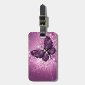 Schöner Schmetterling Gepäckanhänger (Vorderseite vertikal)