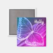 Schöner Schmetterling-individuelle Name Magnet (Vorderseite/Rückseite)