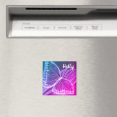 Schöner Schmetterling-individuelle Name Magnet (In Situ (Geschirrspüler))