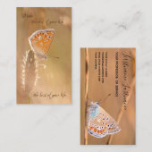 Schöner Schmetterling mit motivierend Anführungsbu Visitenkarte (Vorne/Hinten)