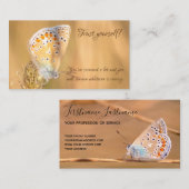 Schöner Schmetterling mit motivierend Anführungsbu Visitenkarte (Vorne/Hinten)