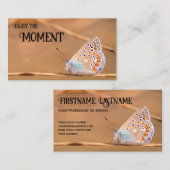 Schöner Schmetterling mit motivierend Zitat Visitenkarte (Vorne/Hinten)