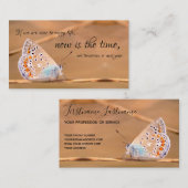 Schöner Schmetterling mit motivierend Zitat Visitenkarte (Vorne/Hinten)