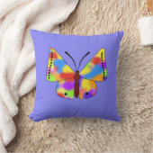 Schöner Schmetterling mit Regenbogenflügeln Kissen (Decke)