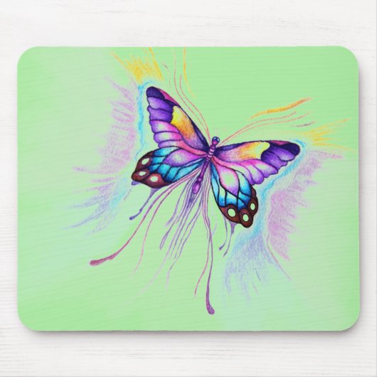 Schöner Schmetterling Mousepad (Vorne)