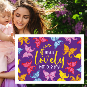 Schöner Schmetterling Muttertag Karte