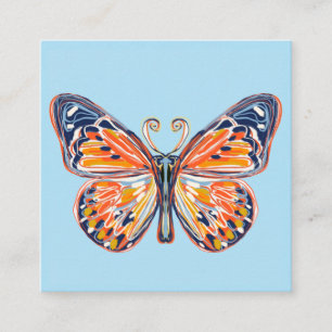 Schöner Schmetterling Quadratische Visitenkarte