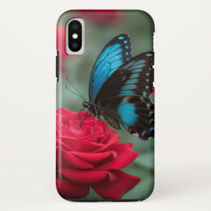 Schöner Schmetterling Rote Rose - Case-Mate iPhone Hülle