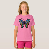 Schöner Schmetterling T-Shirt (Vorne ganz)
