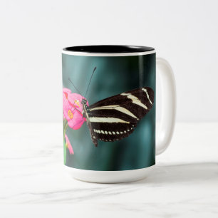 Schöner Schmetterling Zweifarbige Tasse