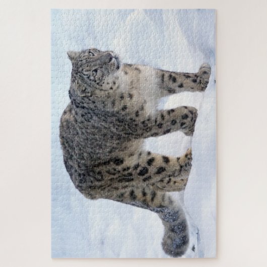 Schöner Schneeleopard Puzzle (Vertikal)