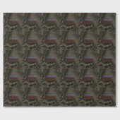 Schöner schöner schöner Tag BLACBK BROWN Wrapping Geschenkpapier (Flach)