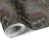 Schöner schöner schöner Tag BLACBK BROWN Wrapping Geschenkpapier (Rolleneckpunkt)