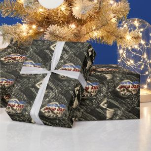 Schöner schöner schöner Tag, schWARZES LICHT GELBE Geschenkpapier