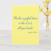 Schöner Schrei Karte (Gelbe Blume)