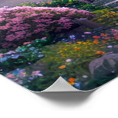 Schöner Schrein bei Sonnenuntergang Poster (Ecke)