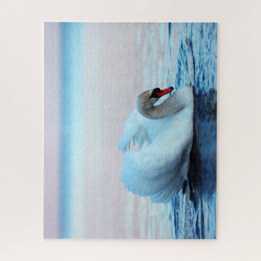 Schöner Schwan am See, Jigsaw Puzzle (Vertikal)