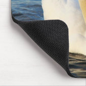 Schöner Schwan im Wasser Mousepad (Ecke)