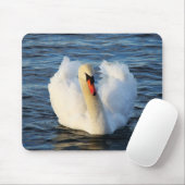 Schöner Schwan im Wasser Mousepad (Mit Mouse)