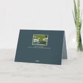 Schöner Schwan/ruhige Reflektion Karte (Rückseite)