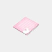Schöner Schwan zarte Post-It-Notizen Post-it Klebezettel (angewinkelt)