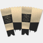 Schöner Schwarz-Gold-Glitzer Geschenkschachtel (Ungeklappt)