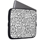 Schöner schwarz-weißer Laptop-Sieb Laptopschutzhülle (Vorne Rechts)