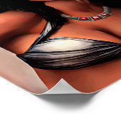 Schöner schwarzer afrikanischer Frauentag der Tote Poster (Ecke)