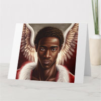 Schöner schwarzer Angel