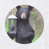 Schöner schwarzer Bär Etiketten (Design 1)