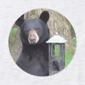Schöner schwarzer Bär Etiketten (Design 2)