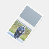 Schöner schwarzer Bär - Paper Napkin Serviette (Ecke)
