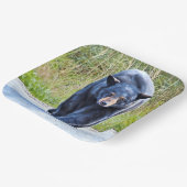 Schöner schwarzer Bär - Papierplatte Pappteller (Gewinkelt)