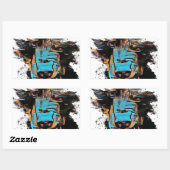 Schöner schwarzer Bär Rechteckiger Aufkleber (Blatt)