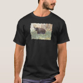 Schöner schwarzer Bär T-Shirt (Vorderseite)